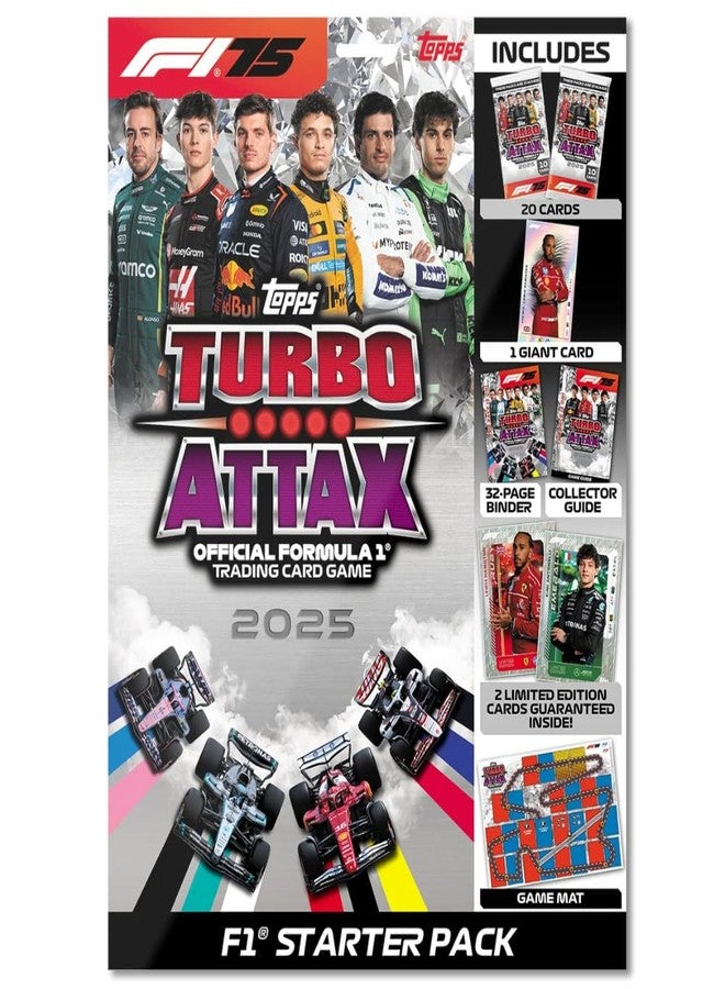 توبس لعبة بطاقات التداول والتجميع Topps Turbo Attax Formula 1® 2025 (حزمة البداية القياسية) - Image 1